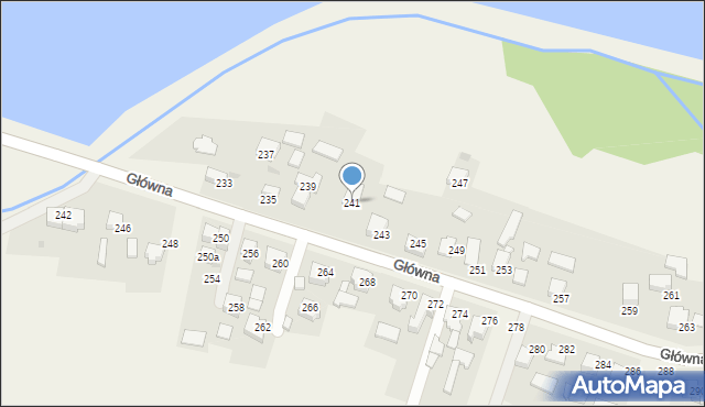 Osiek, Główna, 241, mapa Osiek