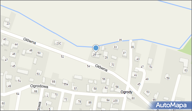 Osiek, Główna, 27, mapa Osiek