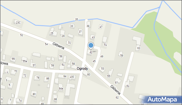 Osiek, Główna, 41, mapa Osiek