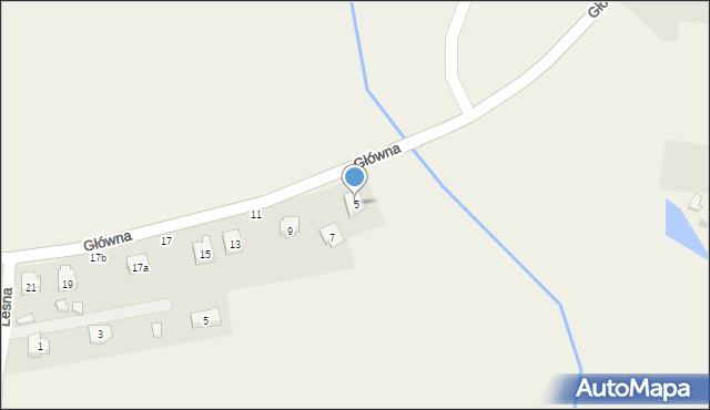 Paniowice, Główna, 5, mapa Paniowice