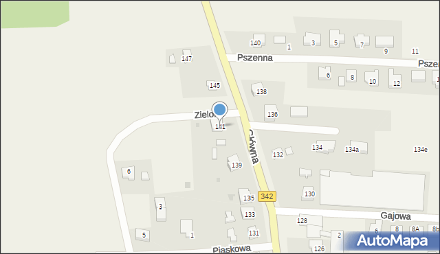 Pęgów, Główna, 141, mapa Pęgów