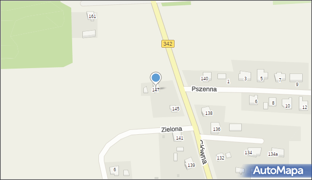 Pęgów, Główna, 147, mapa Pęgów