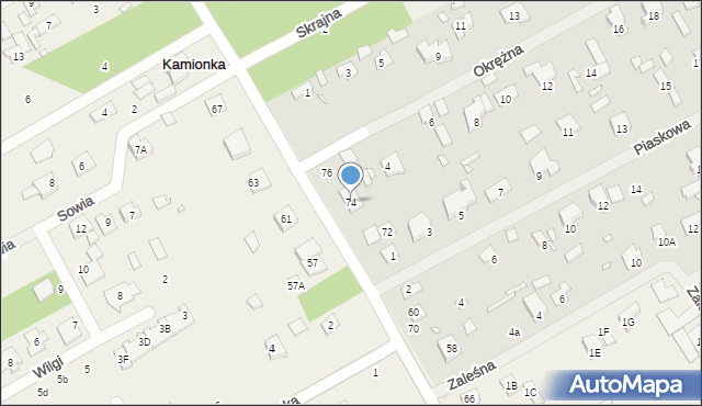 Piaseczno, Główna, 74, mapa Piaseczno