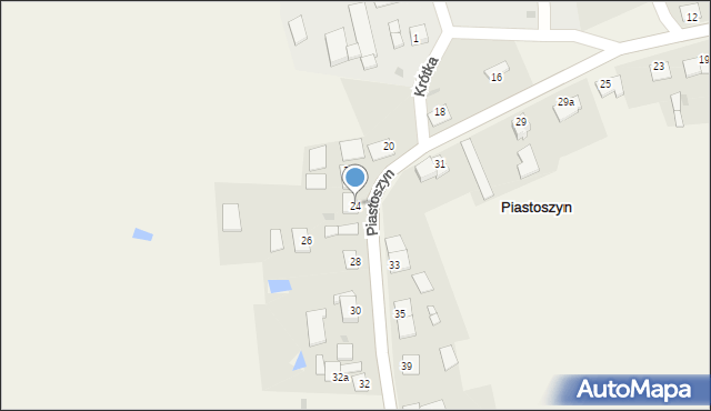 Piastoszyn, Główna, 24, mapa Piastoszyn