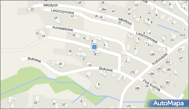 Pietrzykowice, Głogowa, 3, mapa Pietrzykowice