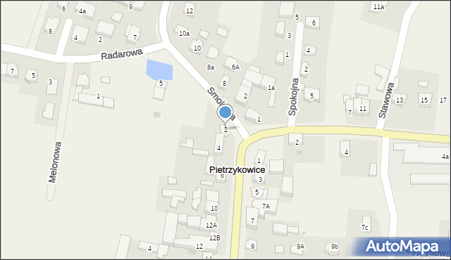 Pietrzykowice, Główna, 2, mapa Pietrzykowice