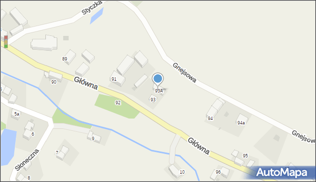 Piława Dolna, Główna, 93A, mapa Piława Dolna