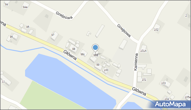 Piława Dolna, Główna, 98B, mapa Piława Dolna