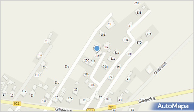 Pilchowice, Gliwicka, 31d, mapa Pilchowice