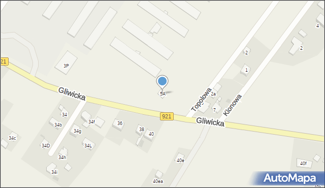 Pilchowice, Gliwicka, 5A, mapa Pilchowice