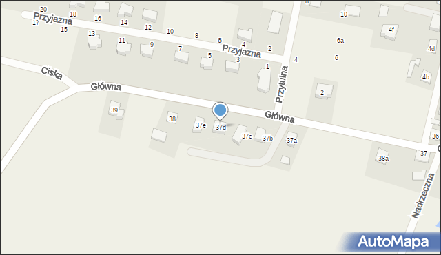 Pinczyn, Główna, 37d, mapa Pinczyn