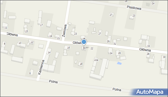 Piotrowice, Główna, 20, mapa Piotrowice