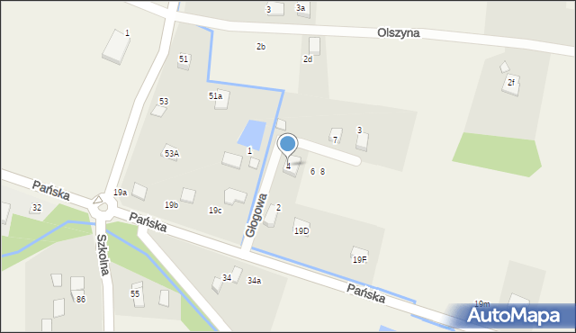 Pisarzowice, Głogowa, 4, mapa Pisarzowice