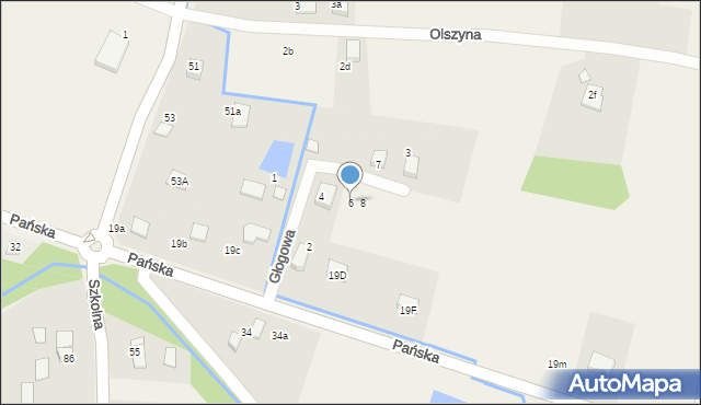 Pisarzowice, Głogowa, 6, mapa Pisarzowice