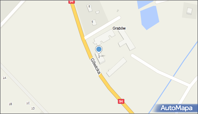 Pisarzowice, Gliwicka, 2, mapa Pisarzowice