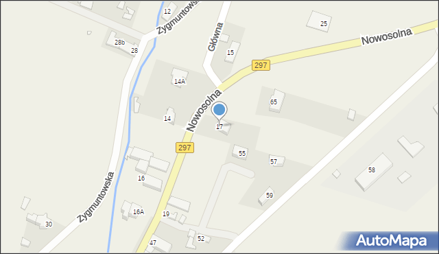 Podbrzezie Dolne, Główna, 17, mapa Podbrzezie Dolne