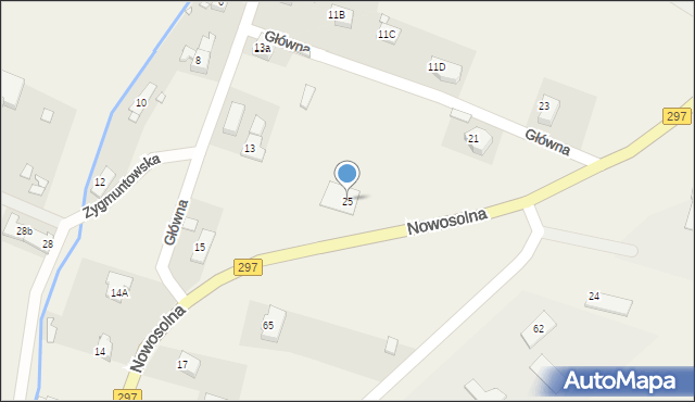 Podbrzezie Dolne, Główna, 25, mapa Podbrzezie Dolne