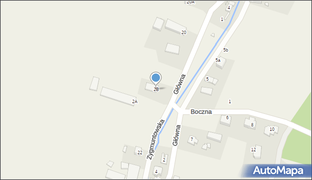 Podbrzezie Dolne, Główna, 2B, mapa Podbrzezie Dolne