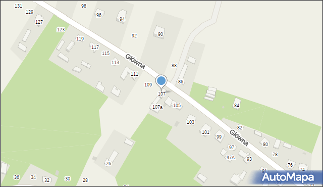 Podlesie, Główna, 107, mapa Podlesie