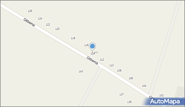 Podlesie, Główna, 114, mapa Podlesie