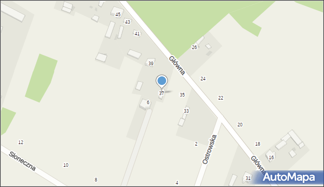 Podlesie, Główna, 37, mapa Podlesie