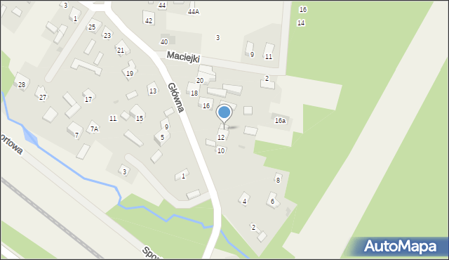 Pogorzel, Główna, 14, mapa Pogorzel