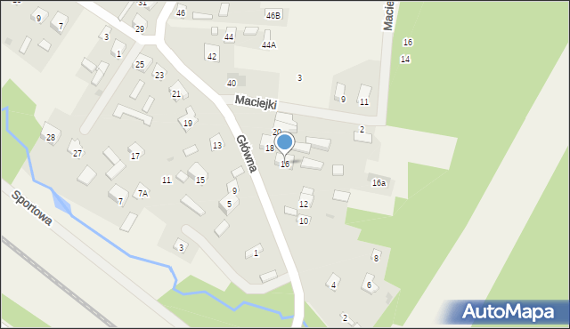 Pogorzel, Główna, 16, mapa Pogorzel