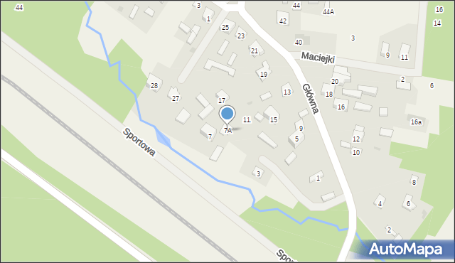 Pogorzel, Główna, 7A, mapa Pogorzel