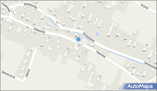 Poniszowice, Gliwicka, 23, mapa Poniszowice