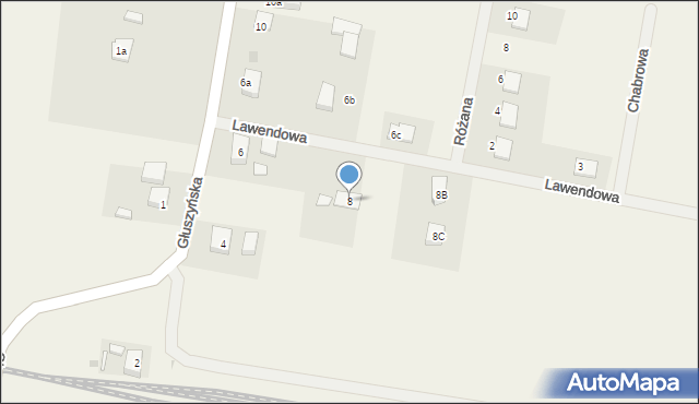 Potęgowo, Głuszyńska, 8, mapa Potęgowo