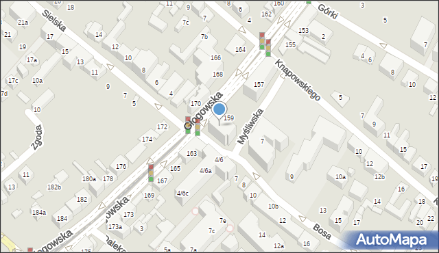 Poznań, Głogowska, 161, mapa Poznania