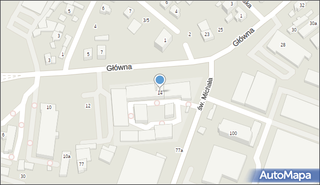 Poznań, Główna, 14, mapa Poznania