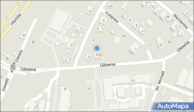 Poznań, Główna, 7, mapa Poznania