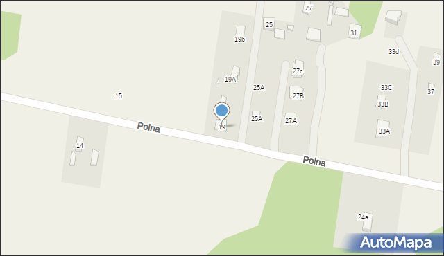 Prace Duże, Główna, 19, mapa Prace Duże