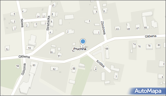 Pruchna, Główna, 61, mapa Pruchna