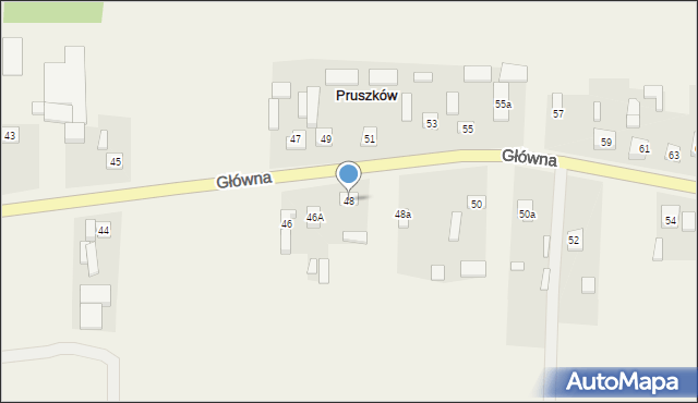 Pruszków, Główna, 48, mapa Pruszków