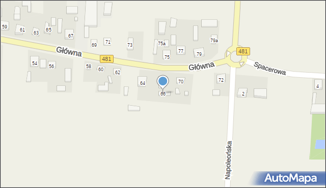 Pruszków, Główna, 66, mapa Pruszków