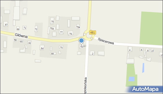 Pruszków, Główna, 72, mapa Pruszków