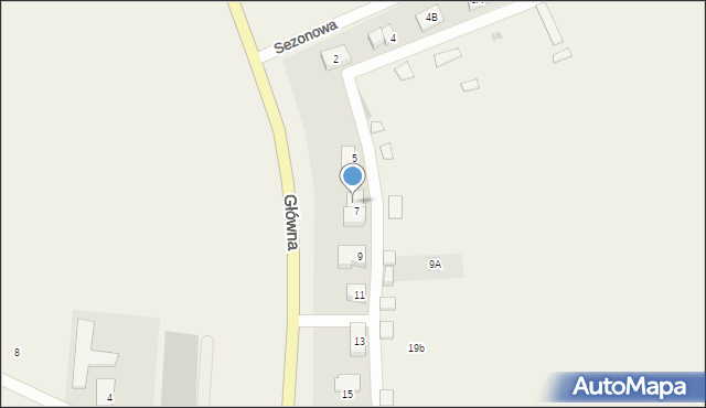 Przejazdowo, Główna, 7B, mapa Przejazdowo