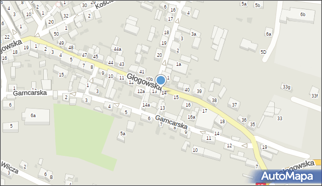 Przemków, Głogowska, 14b, mapa Przemków