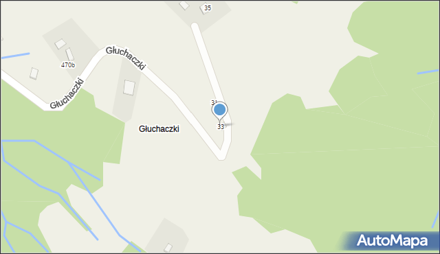 Przyborów, Głuchaczki, 33, mapa Przyborów