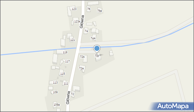 Przyłęk, Główna, 72c, mapa Przyłęk