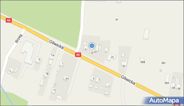 Przyszowice, Gliwicka, 4, mapa Przyszowice