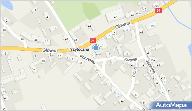 Przytoczna, Główna, 13, mapa Przytoczna