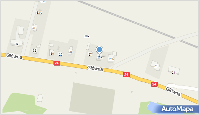 Przytoczna, Główna, 26a, mapa Przytoczna