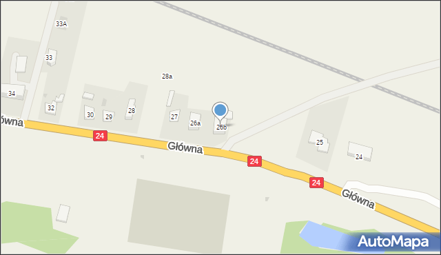 Przytoczna, Główna, 26b, mapa Przytoczna