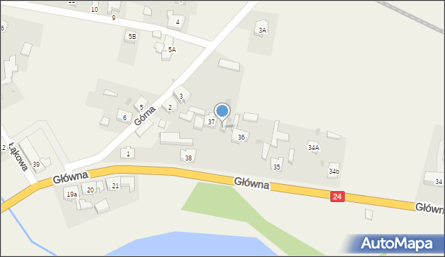 Przytoczna, Główna, 37A, mapa Przytoczna