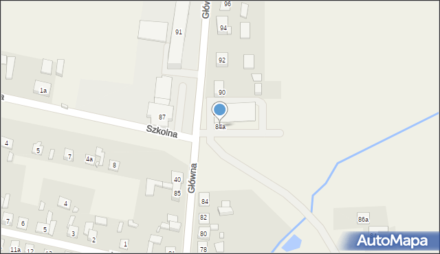 Psary, Główna, 84a, mapa Psary