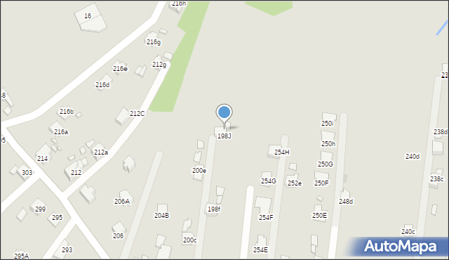 Radlin, Głożyńska, 198i, mapa Radlin