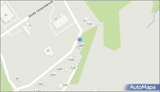 Radlin, Głożyńska, 216h, mapa Radlin